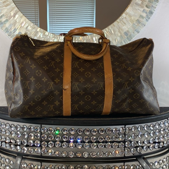 LOUIS VUITTON KEEPALL 50 Authentic Vintage Louis Vuitton Travel Bag - Picture 2 of 6